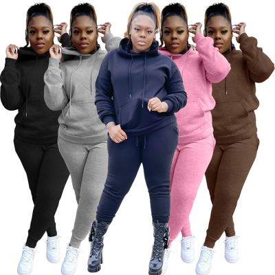 China Anti-wrinkle Hoodie Sweatshirt For Women Plus Size Tracksuit Solid Color Women Long Sleeve Casual Hoodies for sale