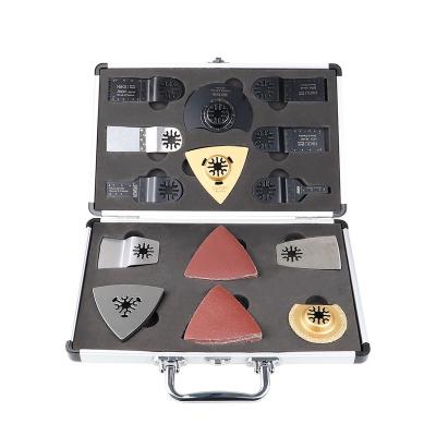 China NEWONE C37 Aluminum Case Set Kit Mixed Multitool Saw Blades Oscillating Accessory for Sanding, Grinding and Cutting Fit for Fein C37 for sale