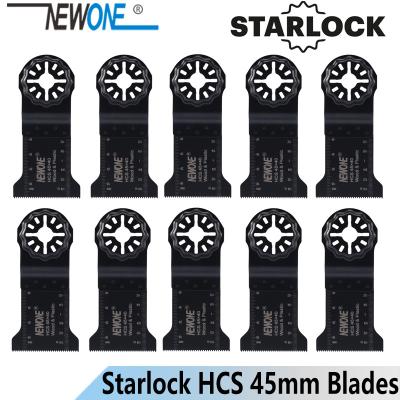 China NEWONE 45*40mm Starlock long HCS saw blades suitable for powering oscillating tools for wood/plastic cutting HCS 45mm Starlock 45*40mm blades for sale