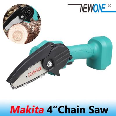 China Wood Saw Compatible Makita Series Bare 4 Inch 18V Mini Electric Chain Saw Power Tool Hand Made Woodworking Pruning Garden Tool for sale