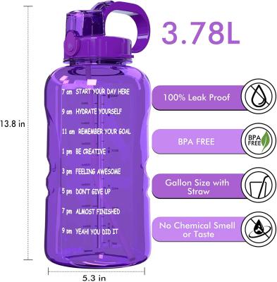 China Sustainable Custom Gallon Logo Stainless Steel Vacuum Insulated Water Bottle With Straw Lids for sale