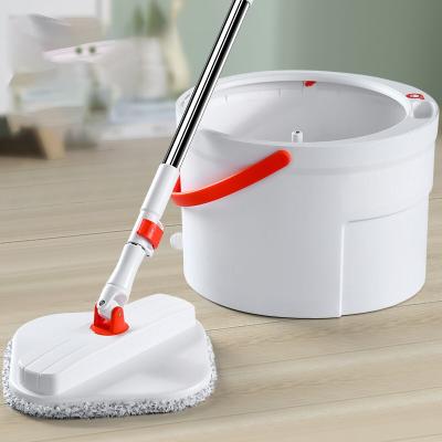 China New Sustainable Single Round Mop System 2-in-1 Double Bucket Feature With Separate Dirty Water And Clean Water for sale