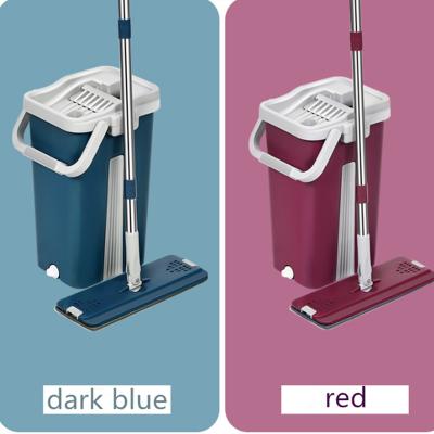 China 2020 Sustainable New Design Flat Mop Set And Bucket for sale