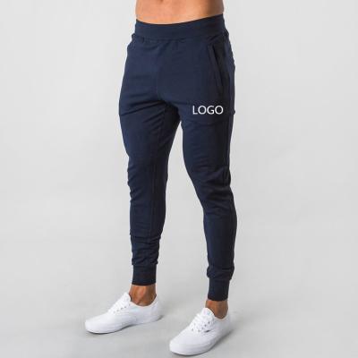 China Anti-wrinkle Casual Blank Sweat Jogger Pants Track Sports Trousers Custom Logo Workout Skinny Compression Running Jogging Pants Men for sale