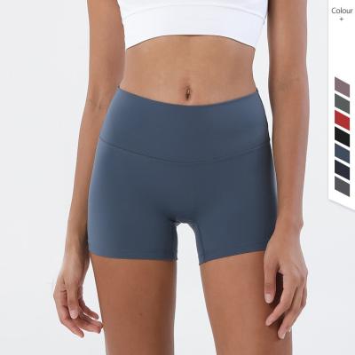 China Breathable Summer Butt Lifting Seamless Workout Shorts Mujer Wholesale High Waist Compression Sport Running Yoga Shorts For Women for sale