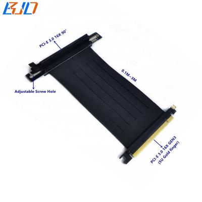 China DIY GPU 3.0 16X Bracket Bracket PCI-E PCIe to X16 GPU Extender Riser Extension Cable 90 Degree for RTX 2080Ti Graphics Card for sale