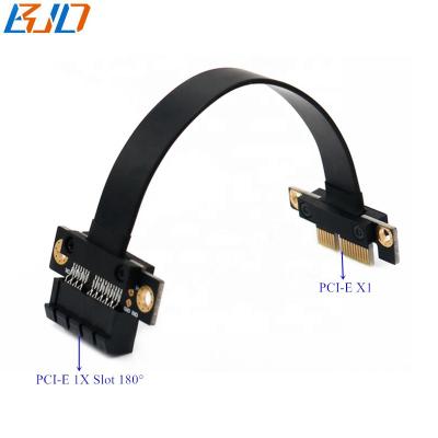 China 1U 2U Desktop PCI-E X1 to PCI-e X1 Riser Extension Cable 180 Degree PCI-E 1X Male to Female Connector 20cm for sale