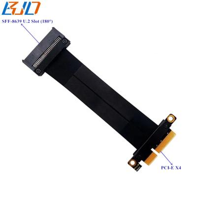 China U.2 (SFF8639) to PCI-E x4 Extension U2 SFF-8639 U.2 Connector to PCI Express PCI-E 4X Adapter Riser Card Extension Cable 10CM ~100CM in stock for sale