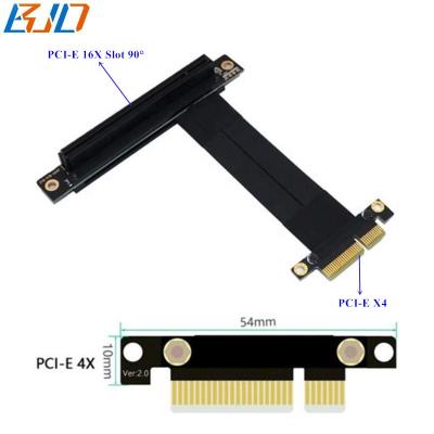 China Tinned Copper Wire PCI-E 3.0 4X To Flexible PCI-E Slot Riser Card Extension Cable 16X 90 Degree 0.1M~1M In Stock for sale