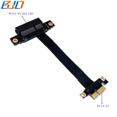 China Computer Accessories PCI Express PCI-E 3.0 4X to Flexible 1X Converter Card Adapter Extension Cable 10CM 20CM 180 Degree 30CM 40CM 50CM 60CM 80CM for sale