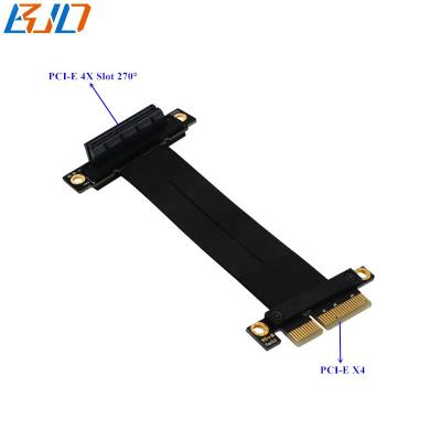 China PCI Express PCI-E 3.0 4X PCIe Card to 4X 270 Degree 10CM 20CM Card Converter Adapter Extension Cable 30CM 40CM 50CM 60CM 80CM 100CM for sale