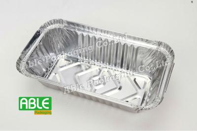 China Rectangular Aluminium Foil Container Disposable Food Packaging Take Away Container for sale