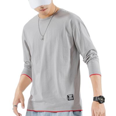 China Breathable Colors Mens Adult Long Sleeve Tee for sale