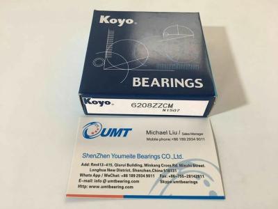 China KOYO precision bearing  6208ZZ deep groove ball bearing 40*80*18 mm using for conveyor ,mixer etc. for sale