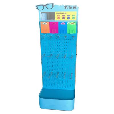 China Hot Sale Supermarket Metal Environmental Friendly Goods With Hook Eyeglass Display Rack For Eyeglass Hotel Metal Glasses Display Rack for sale