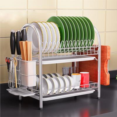 China Sustainable Two Layer Rack Bathroom Kitchen Iron Wire Shelves WYH-19011053 for sale