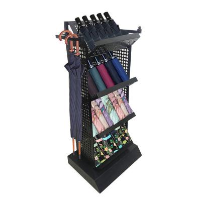 China Environmental Friendly Standing Metal Umbrella Display Stand Umbrella Display Cabinet And Umbrella Stand Rack for sale