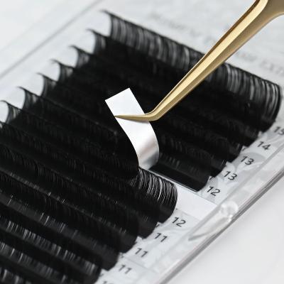 China Mink LC LD Natural Curl N L Tray 7 False Eyelash Wholesale Custom 15mm DIY Lash Extension for sale