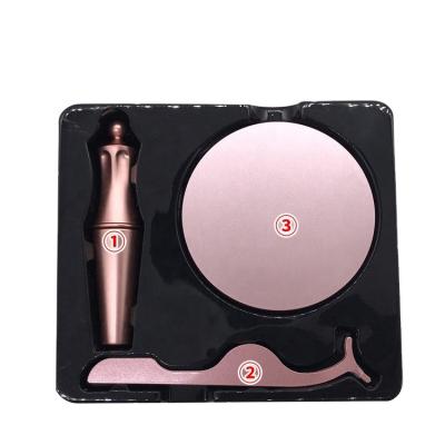 China Natural Magnetic Eyelashes Sets Single Box Interesting Full Strip Lashes Rose Color Custom Eyelash Packaging Kit for sale