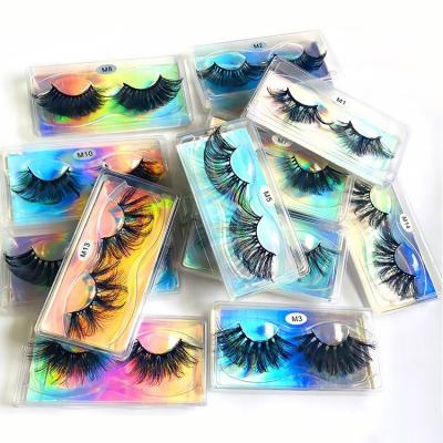 China Natural Eyelash Extensions Private Label Luxury OEM Splendid Box Mink False Eyelash for sale