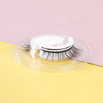 China Lash No Glue Self Adhesive Lash Strip 1 Pair Reusable False Eyelashes Extension for sale