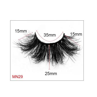 China 100% Natural Mink Lashes Wholesale Transparent Plastic Box False Eyelashes Handcrafted Full False Eyelashes for sale