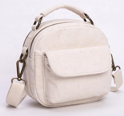 China 2021 Fashionable Goods Wholesale High Quality Canvas Cross Mini - Body Bag With Long Sling Single Shoulder Bag For Women for sale