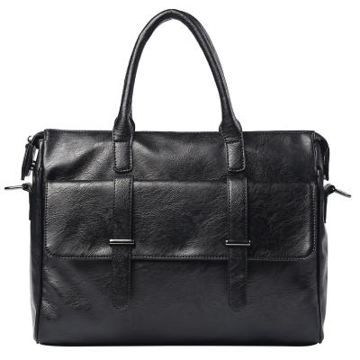 China Manufacturer Supplier Simple Professional PU Briefcases For Men's Fashion Business Laptop Bag Men's Handbag Briefcase Waterproof Black Case for sale