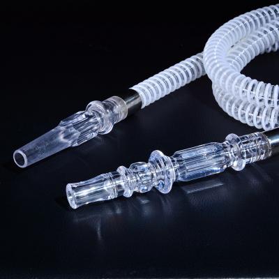 China Disposable Transparent Shisha Hose Hookah Pipe Plastic Cheap Glass Pipes Accessories 1.8 Meters For Men for sale