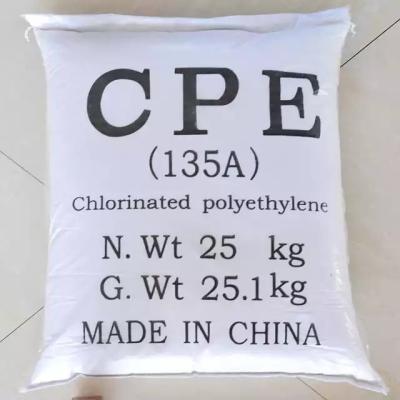 China Chlorinated Polyethylene Resin 135A Hardness 60-70 Shore A Excellent Thermal Stability for sale