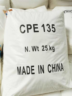 China Hard CPE 135A van Agentenchlorinated polyethylene Wit Poeder Te koop