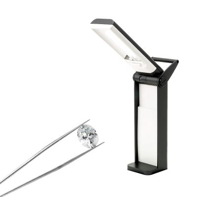 China Diamond and gemstones grading high quality easy to carry portable foldable fold lamp small led auto switch light for diamond gemstone for sale