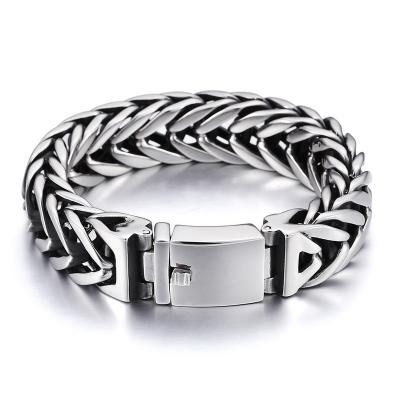 China Amazon V Chain Stainless Steel Fashion Bracelet Trendy Hot Selling Single Chain Bracelet For Man for sale