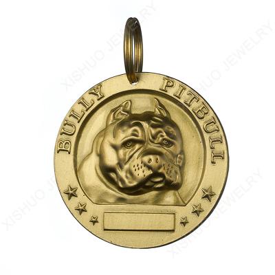 China Reflective Manufacturer Wholesale Custom Copper Personalized Pet ID Tags Dog Tag for sale