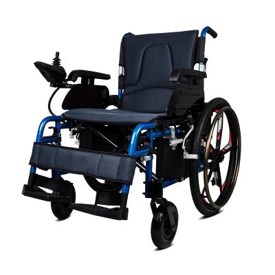 China Comfortable DC Wheelchair Power Motor Folding Electric Powered Wheelchair For The Elderly for sale