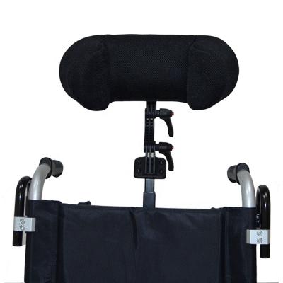 China Aluminum Alloy Head Adjustable Sofa Lightweight Removable Rest Headrest For Wheelchair for sale