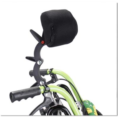 China Wheelchair Spare Parts Aluminum Comfortable Headrest Pillow Adjustable Height Head Pillow for sale