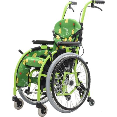 China Health Care Physiotherapy Handicapped Child Folding Cerebral Palsy Manual Wheelchair for Child with Cerebral Palsy for sale