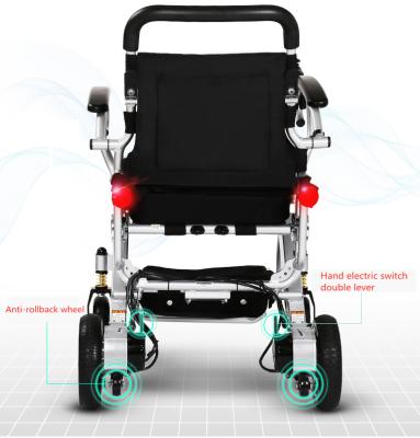 China Economic Lightweight Lithium Battery Folding Electric Wheelchair For Elderly for sale