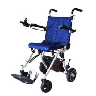 China Ultra Light Travel Trolley Net Weight 10.5kg Can Take Airplane Power Electric Wheelchair 8 Inches for sale