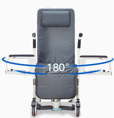 China 360Â ° Multifunctional Rotation Lift Hydraulic Lift Bed Care Transfer Wheelchair For Elderly for sale