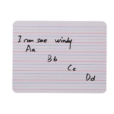 China Home Decoration+Office Decoration Double Sided Simple White Dry Erase Note Portable Striped White Lapboard Board for sale