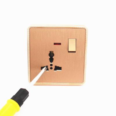 China Home 13A 3 pin plastic DC multi socket wifi electrical outlet for sale