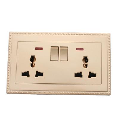 China Residential / Multipurpose PC Double 13A Wholesale Home Using Electrical Switch And Outlet for sale