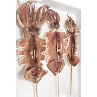 China Best Seller Nutritious Squid Skewers EU Threated Frozen Squid Skewers for sale