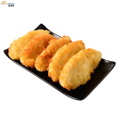 China Shandong Ocean Village Food Fish Fillet Low Fat Frozen Pearl Seafood Breaded Hake for sale