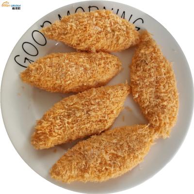 China Shandong Ocean Village Low Fat Food Good Price IQF Breaded Cod Fillets Fast Food Snacks Fish Fillet Seafood Breaded Pollock for sale