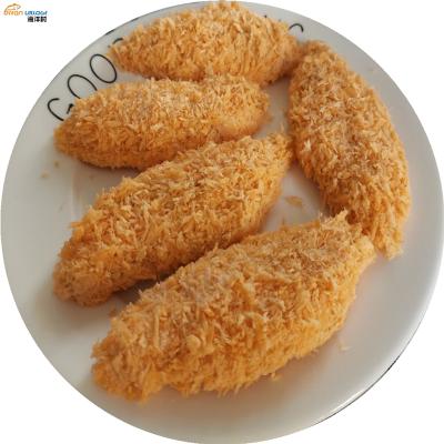 China Sale high quality low fat food village ocean Shandong frozen breaded breaded block breaded fish fillet for sale