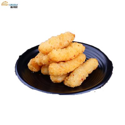 China Shandong Ocean Village New Process Nutritious High Quality Healthy Food Stuffed Frozen Breaded Squid Strip for sale