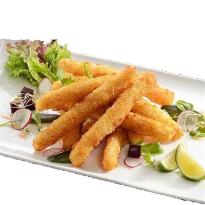 China Shandong Ocean Village Food Cheap Price Nutritious Squid Strip EU Standard Chemical Processed IQF Frozen Breaded Squid Strip for sale